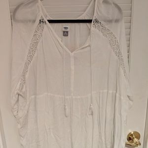 White boho top
